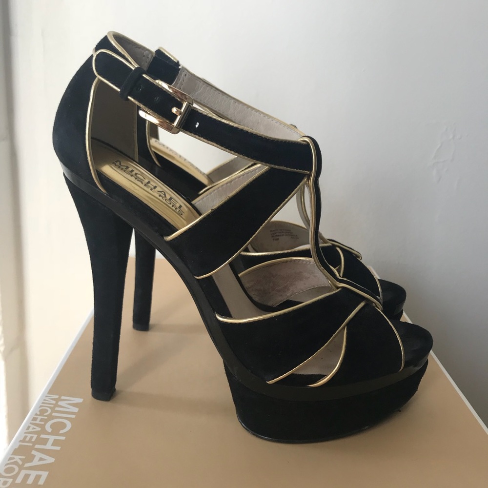 Michael kors holiday collection black heel